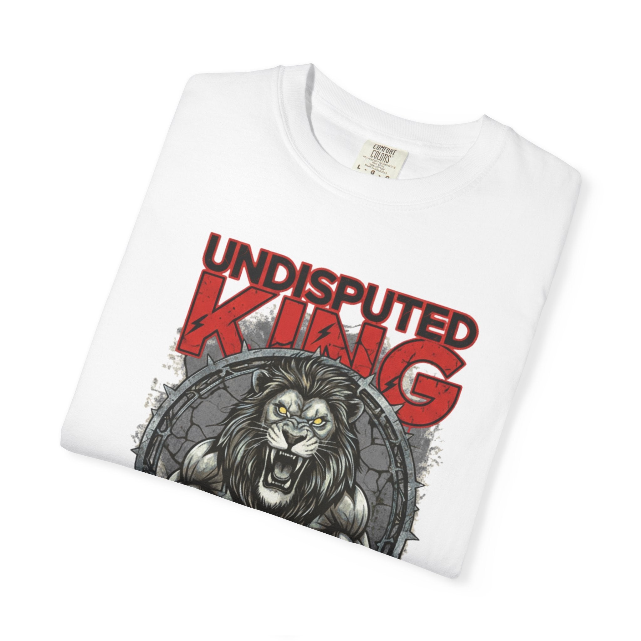 Undisputed King Lion T‑Shirt — Wrestling Champion Graphic Tee